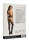 Fishnet Lace Garterbelt Stocking Os Blk