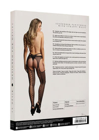 Suspender Pantyhose Strappy Waist Os Blk