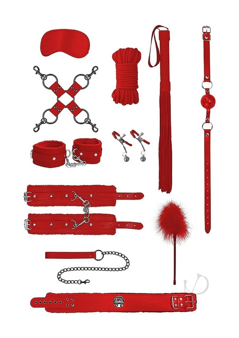 Ouch Intermediate Bondage Kit Red