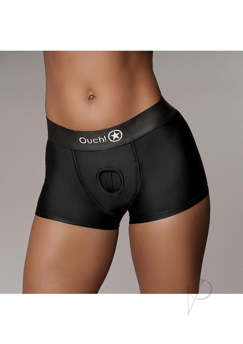 Ouch Vibe Strap On Boxer M/l Blk