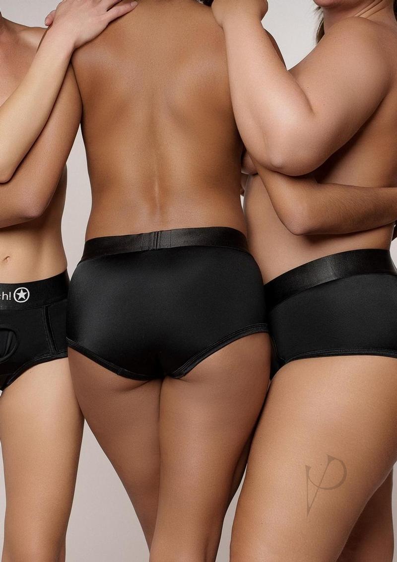 Ouch Vibe Strap On Brief M/l Blk