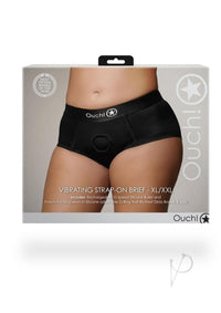 Ouch Vibe Strap On Brief Xl/xxl Blk