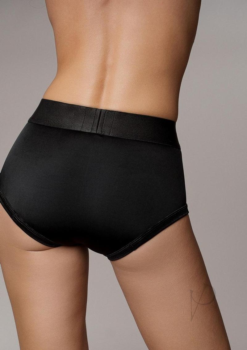 Ouch Vibe Strap On Brief Xs/s Blk