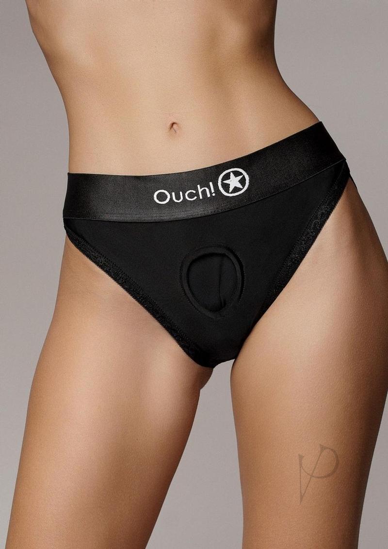 Ouch Vibe Strap On Hipster Xs/sm Blk