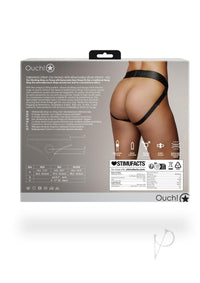 Ouch Vibe Strapon Thong Straps M/l Blk