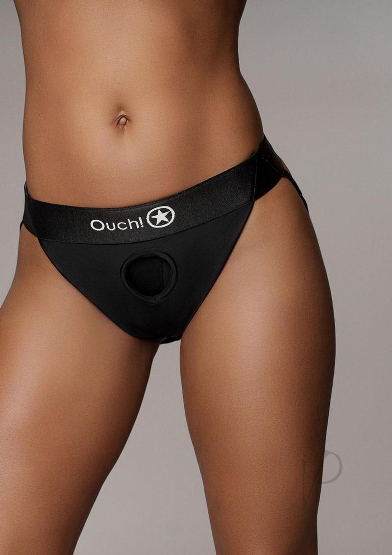 Ouch Vibe Strapon Panty Ob M/l Blk