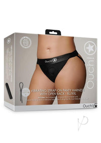 Ouch Vibe Strapon Panty Ob Xl/xx Blk