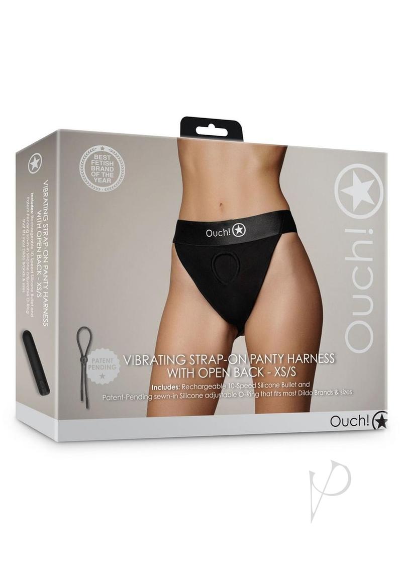 Ouch Vibe Strapon Panty Ob Xs/sm Blk