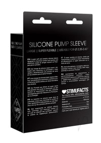 Pumped Silicone Pump Sleeve Lg Blk