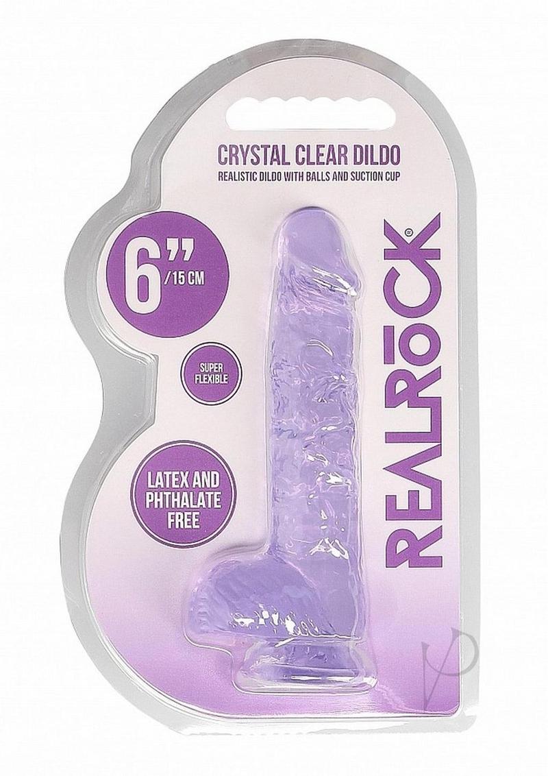 Realrock Crystal Clear Dildo Ball 6 Pur