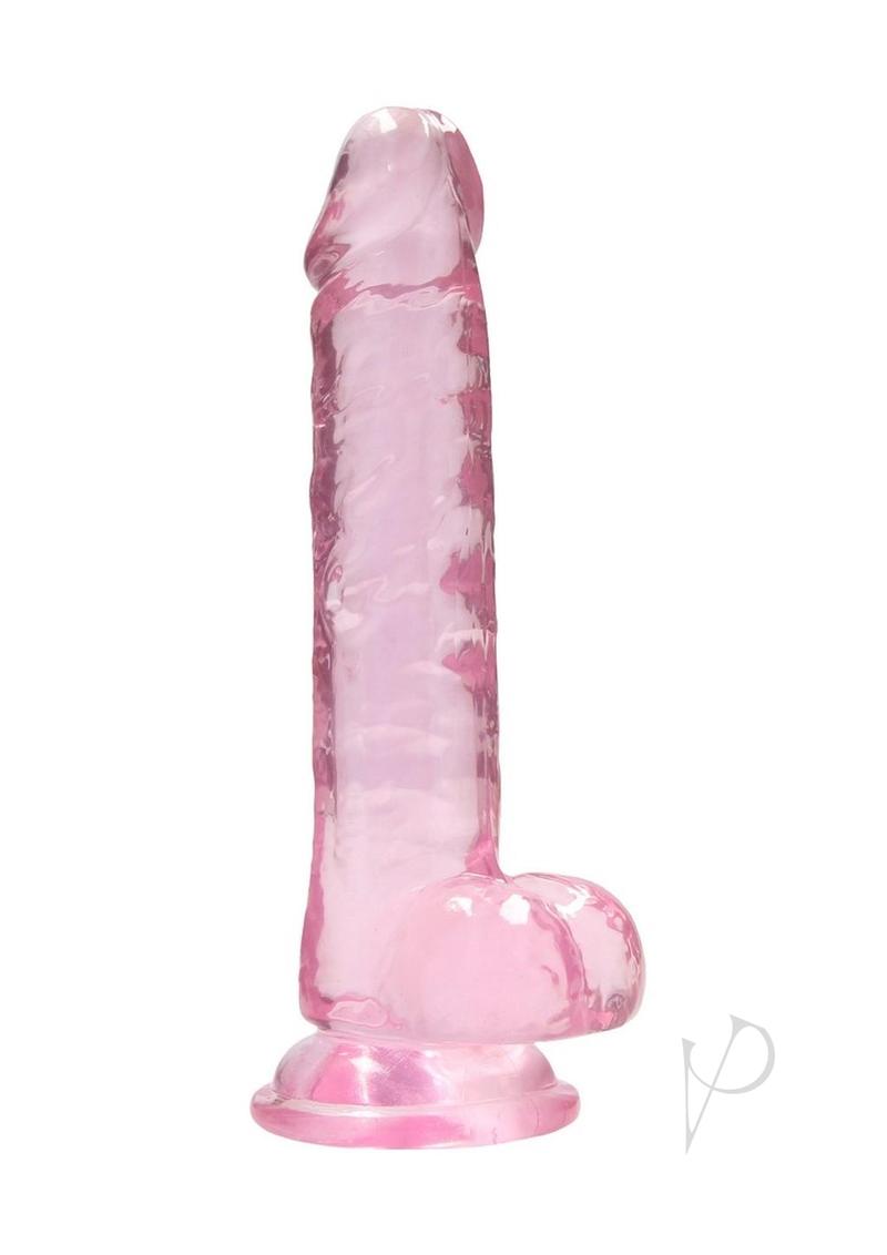 Realrock Crystal Clear Dildo Ball 7 Pnk