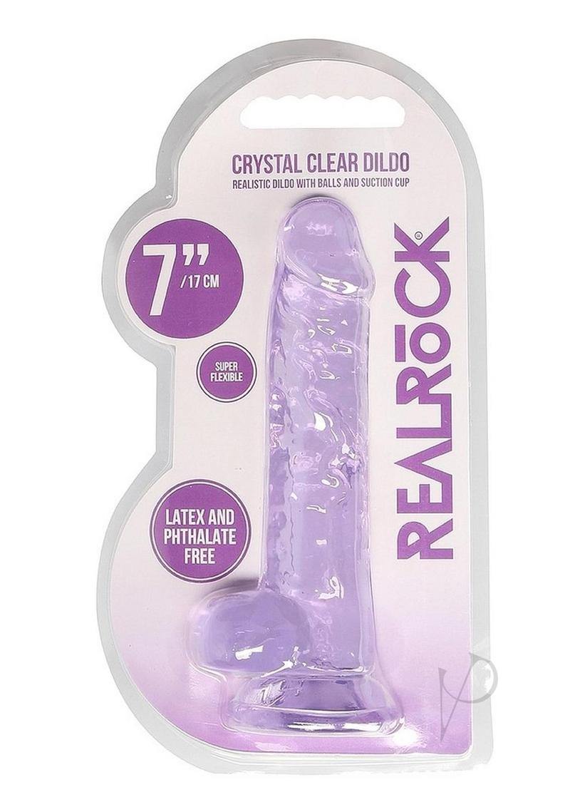 Realrock Crystal Clear Dildo Ball 7 Pur