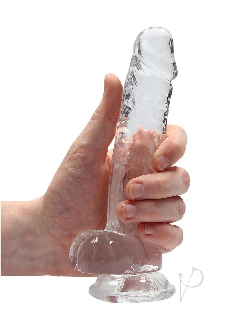 Realrock Crystal Clear Dildo Ball 7 Tra