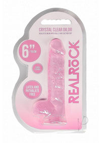 Realrock Crystal Clear Dildo Ball 6 Pnk