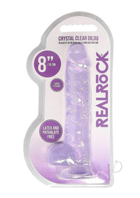 Realrock Crystal Clear Dildo Ball 8 Pur