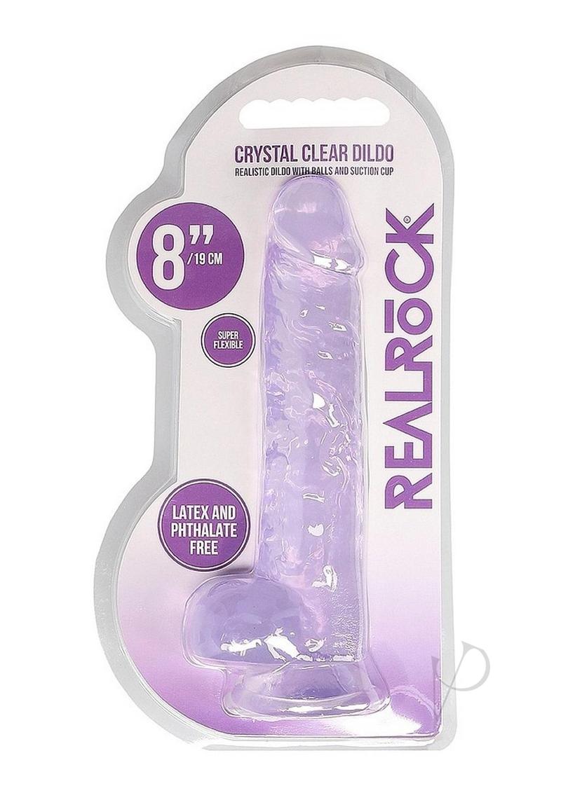 Realrock Crystal Clear Dildo Ball 8 Pur