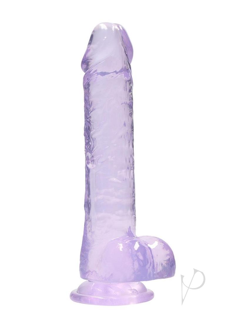 Realrock Crystal Clear Dildo Ball 8 Pur