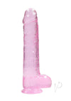 Realrock Crystal Clear Dildo Ball 9 Pnk