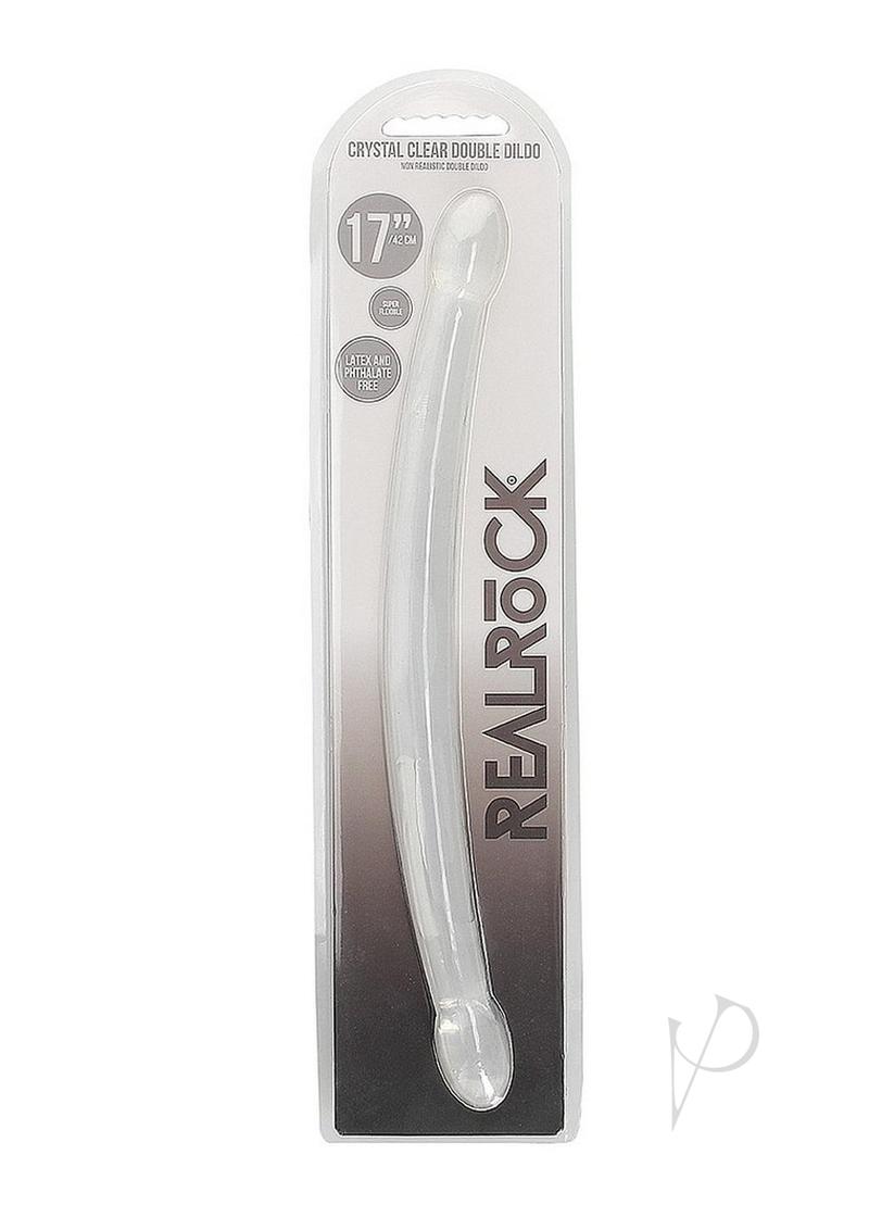 Realrock Crystal Clear Dbl Dildo 17 Tra