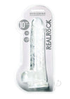 Realrock Crystal Dildo W/balls 10 Tra