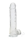 Realrock Crystal Dildo W/balls 10 Tra