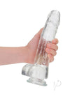 Realrock Crystal Dildo W/balls 10 Tra