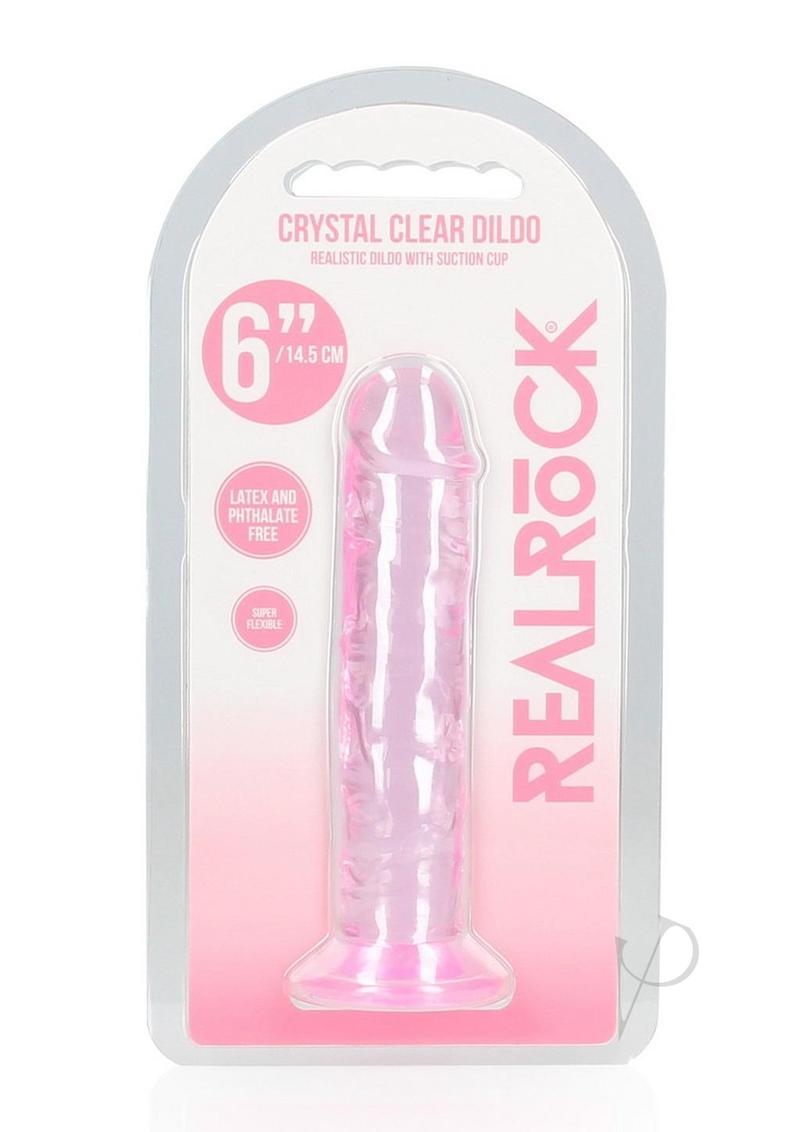 Realrock Crystal Straight Dildo 6 Pnk