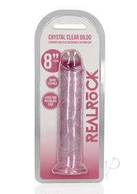 Realrock Crystal Straight Dildo 8 Pnk