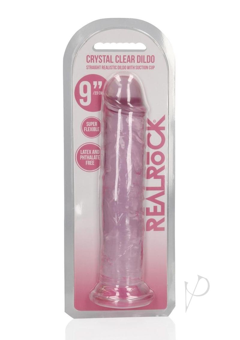 Realrock Crystal Straight Dildo 9 Pnk