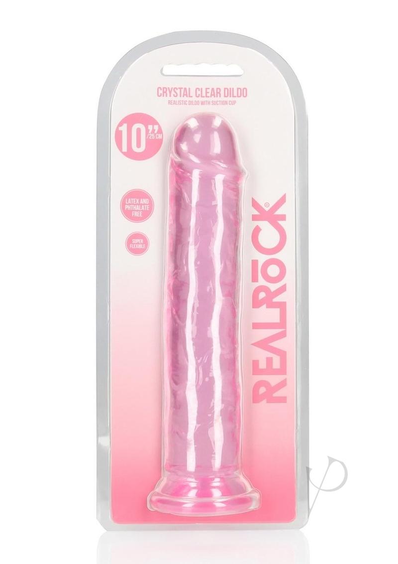 Realrock Crystal Straight Dildo 10 Pnk