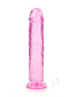 Realrock Crystal Straight Dildo 10 Pnk