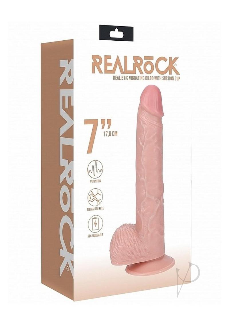 Realrock Vibe Cock Balls Straight 7 Fle