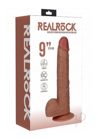 Realrock Vibe Cock Balls Straight 9 Tan