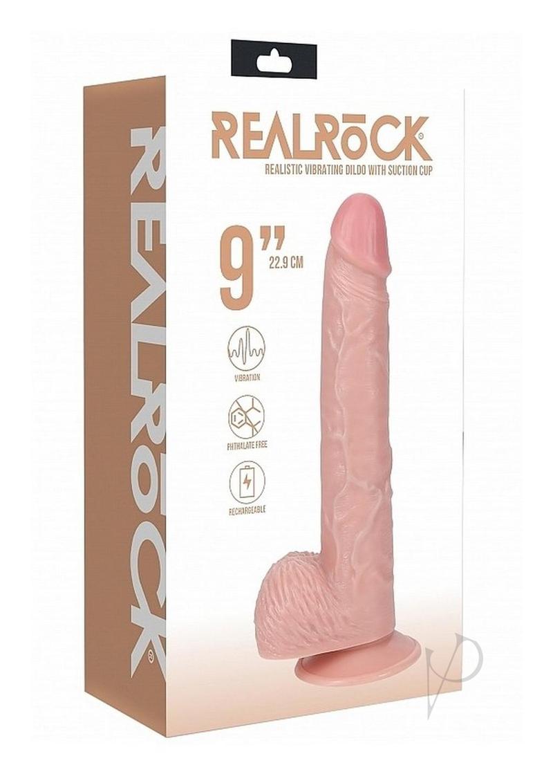 Realrock Vibe Cock Balls Straight 9 Fle