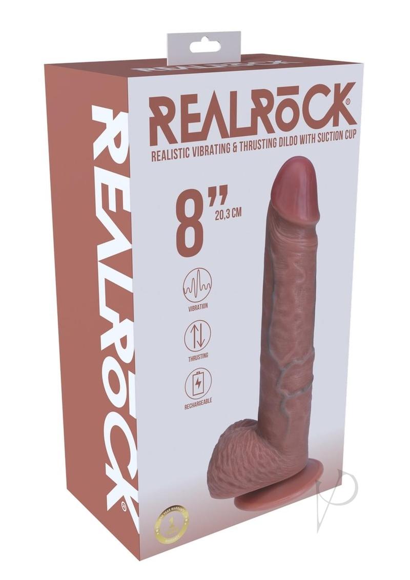 Realrock Vibe Thrust Balls Stra 8 Tan