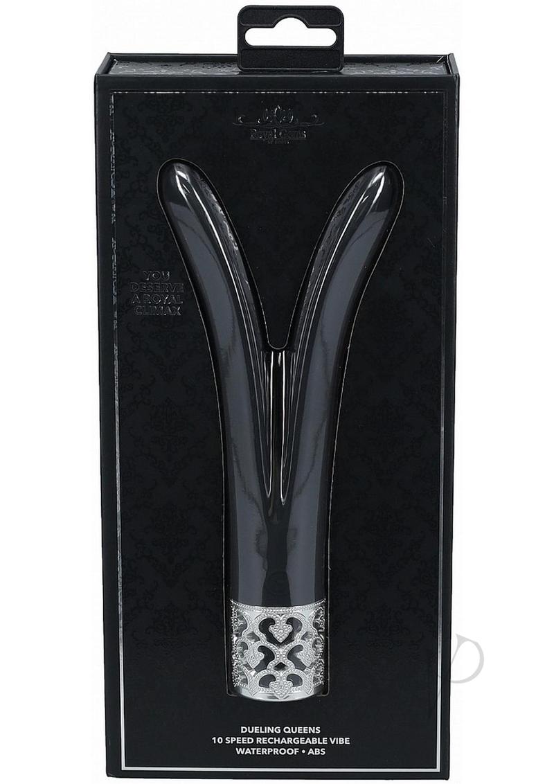 Royal Gems Dueling Queens Vibrator Black