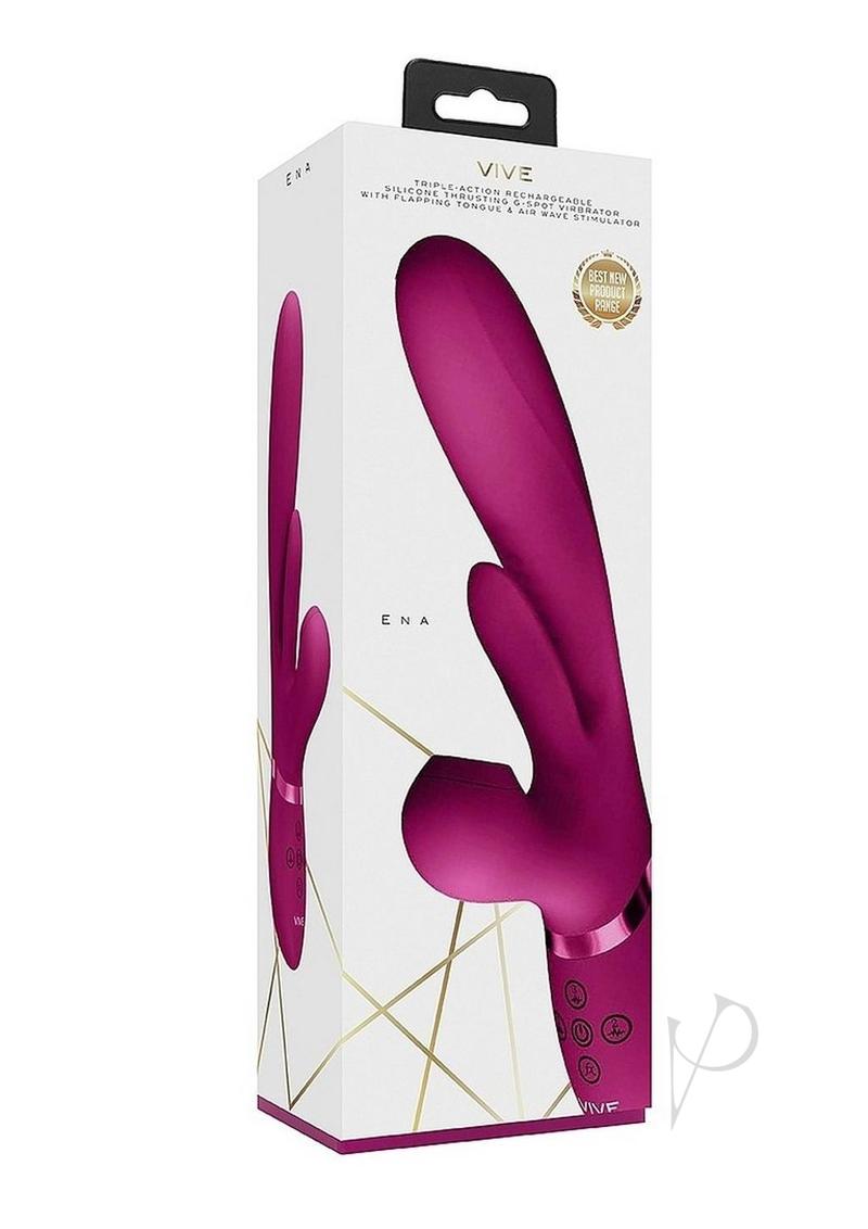 Vive Ena Triple Motor Vibe Pink