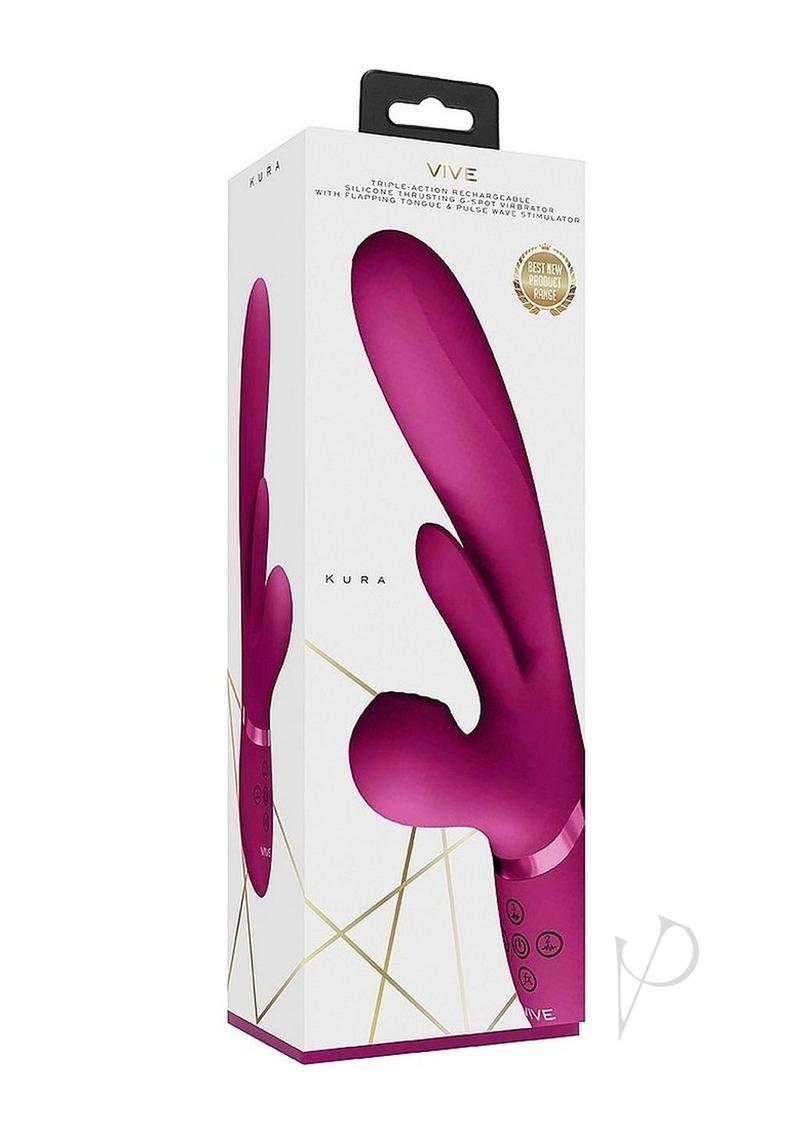 Vive Kura Triple Motor Vibe Pink