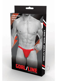 Goal Line Low Rise Jockstrap L/xl Red