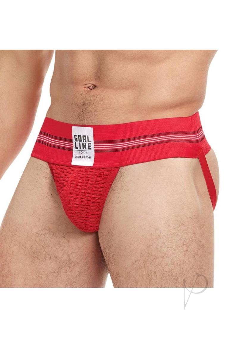 Goal Line Class Jockstrap L/xl Red