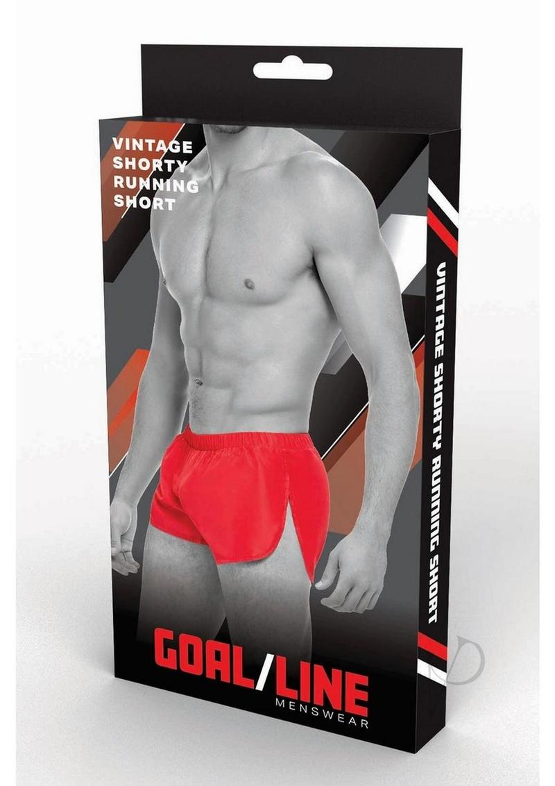 Goal Line Extreme Split Shorts L/xl Red