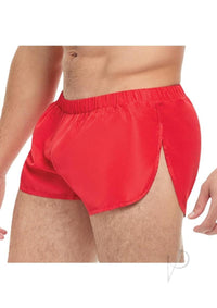 Goal Line Extreme Split Shorts L/xl Red