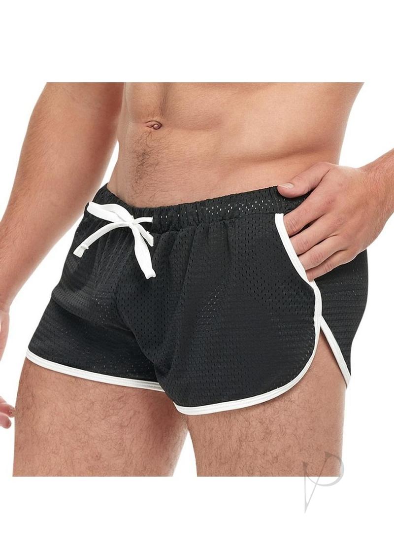 Goal Line Side Split Mesh Short L/xl Blk