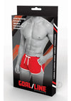 Goal Line Side Split Mesh Short L/xl Red