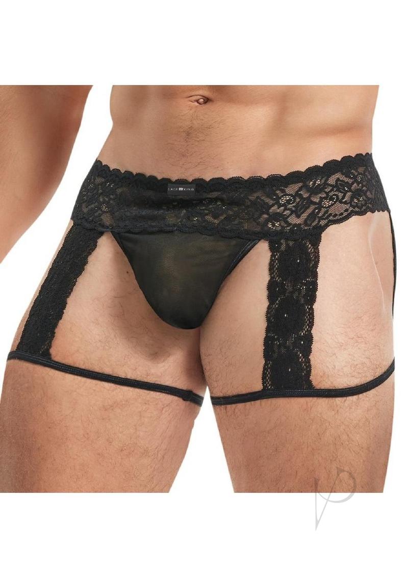 Lace King Lace Mens Panty L/xl Blk