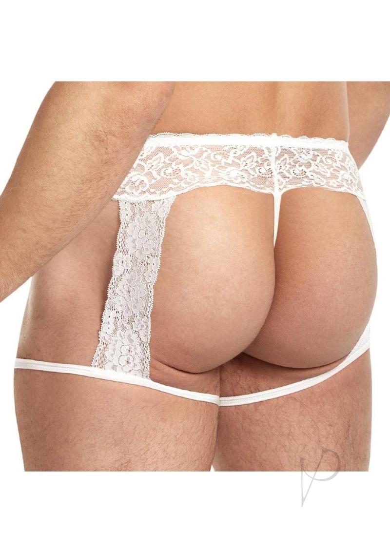 Lace King Lace Mens Panty L/xl Wht