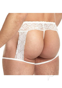 Lace King Lace Mens Panty S/m Wht