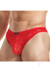 Lace King Lace Thong L/xl Red