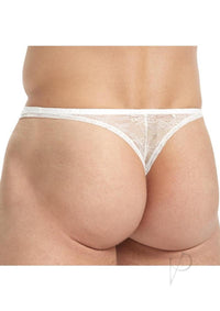 Lace King Lace Thong S/m White