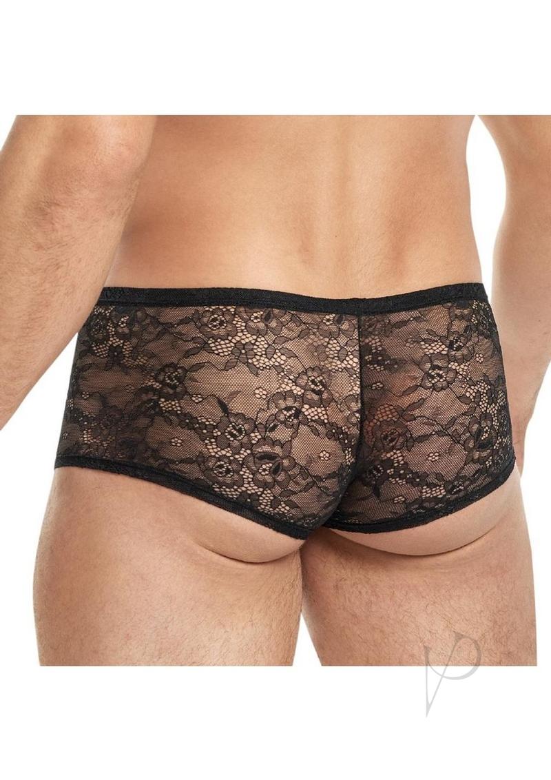 Lace King Lace Trunks L/xl Blk